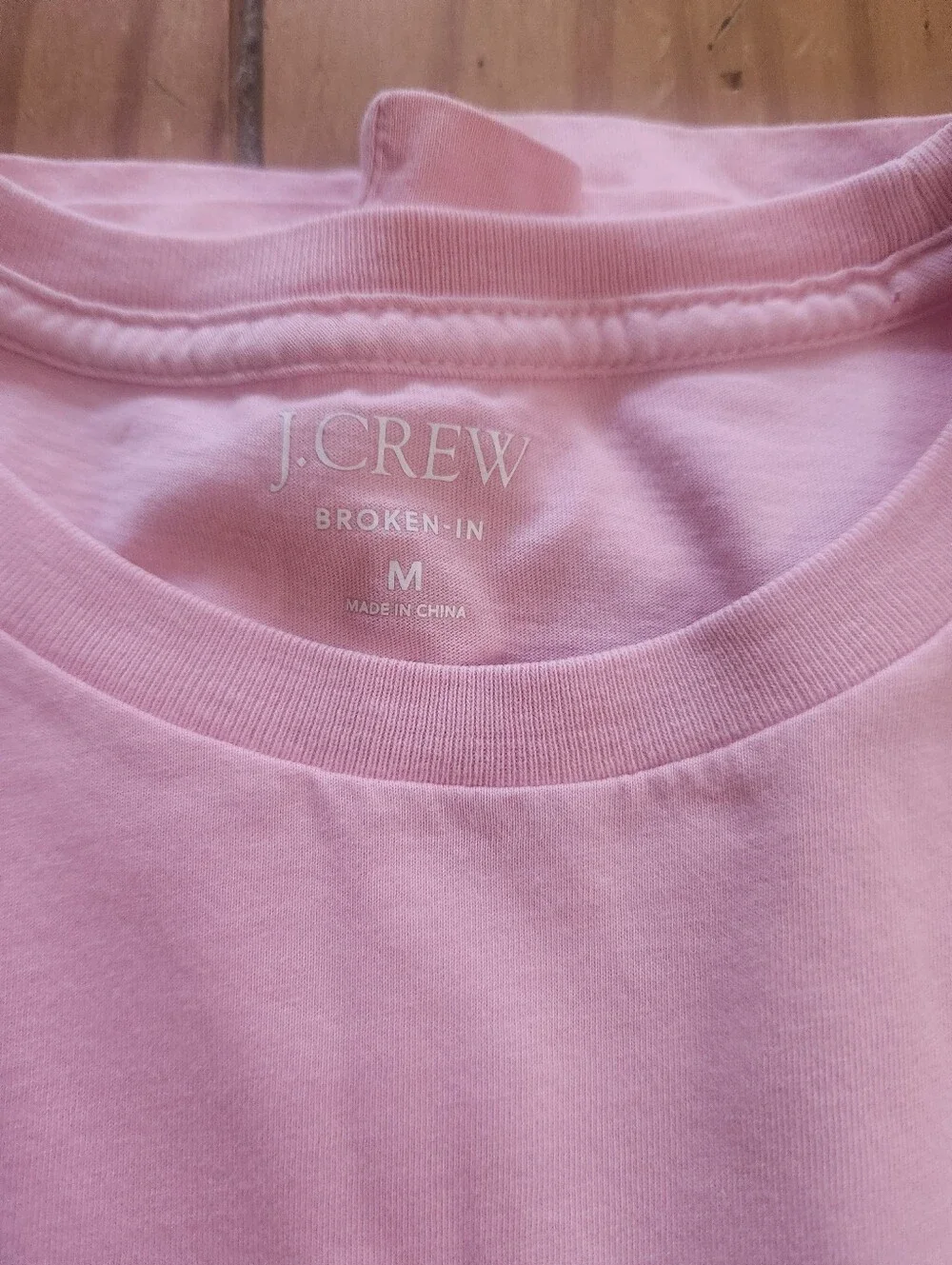 J. Crew Men's Broken Tee Pink Size Medium